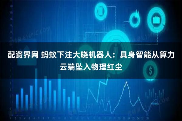 配资界网 蚂蚁下注大晓机器人：具身智能从算力云端坠入物理红尘
